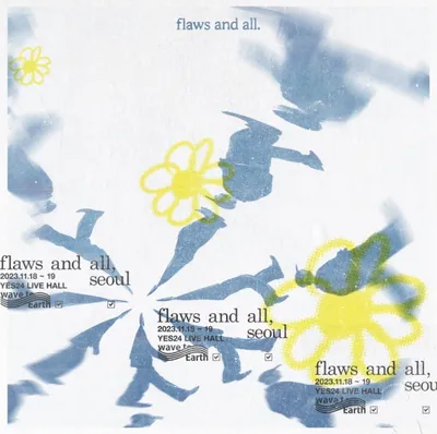 2023 Wave to Earth 단독공연 [flaws and all, Seoul] 공연 포스터