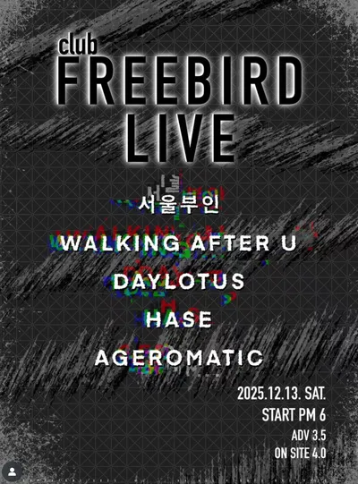 Freebird Live 공연 포스터