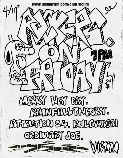 ROCKERS ON FRIDAY vol.85 공연 포스터