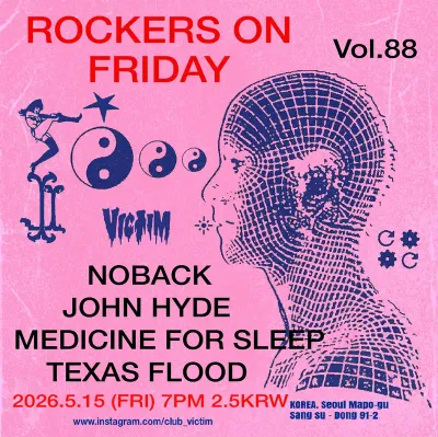 ROCKERS ON FRIDAY vol.88 공연 포스터