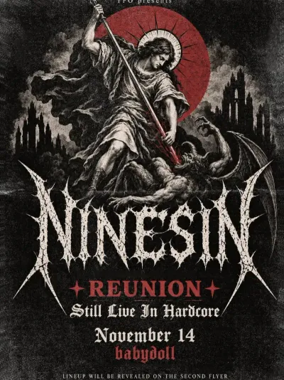 NINESIN REUNION Still Live In Hardcore 공연 포스터