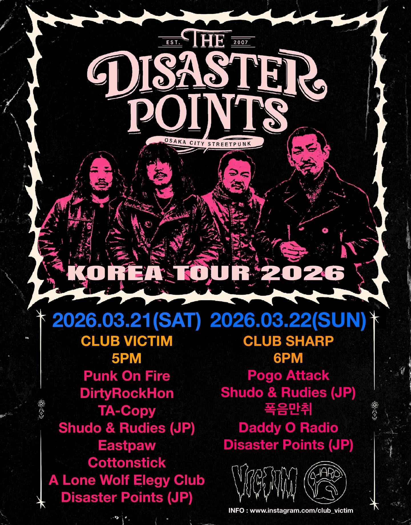 DISASTER POINTS KOREA TOUR 2026