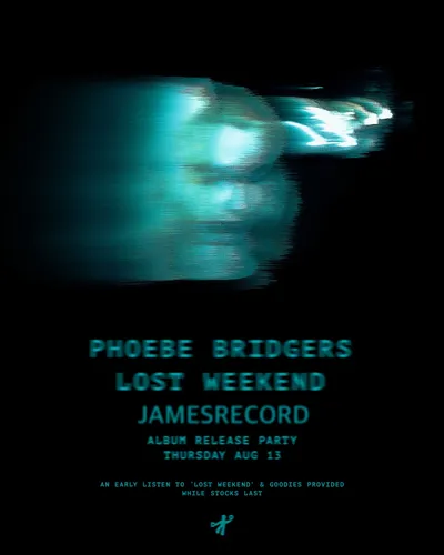 Phoebe Bridgers Lost Weekend 공연 포스터